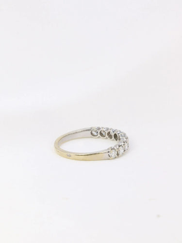 Bague Demi-Alliance américaine diamants 0,54 ct 58 Facettes J106