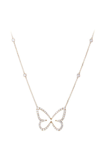 Collier Collier MESSIKA Butterfly en Or Rose 750/1000 58 Facettes 61508-57277