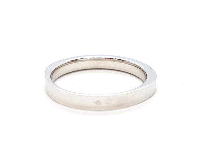 Bague 56 Bague Alliance Or blanc Diamant 58 Facettes 06315CD