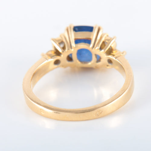 Bague 52 Bague Saphir de Ceylan Diamants 58 Facettes 8173