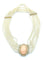 Collier Collier or jaune, perles, corail et diamants 58 Facettes