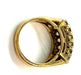 Bague 51 Bague bandeau diamants en or jaune 58 Facettes