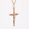 Pendentif Croix avec Christ or rose 58 Facettes 21-163A