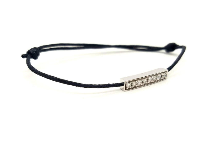 Bracelet Bracelet Cordon Or blanc Diamant 58 Facettes 578868RV