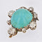 Broche Broche ancienne clip turquoise et diamants 58 Facettes 21-687