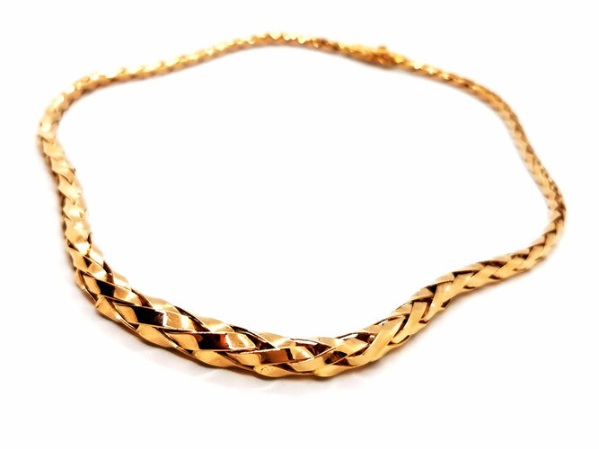 Collier Collier Maille palmier Or rose 58 Facettes 1763145CN