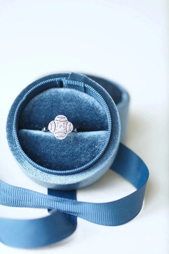 Bague Bague quadrilobée Art Deco diamants 58 Facettes