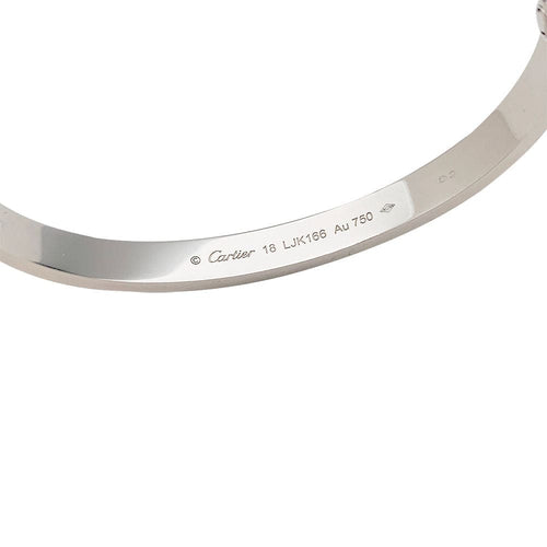 Bracelet Bracelet Cartier "Love" en or blanc. 58 Facettes 31471