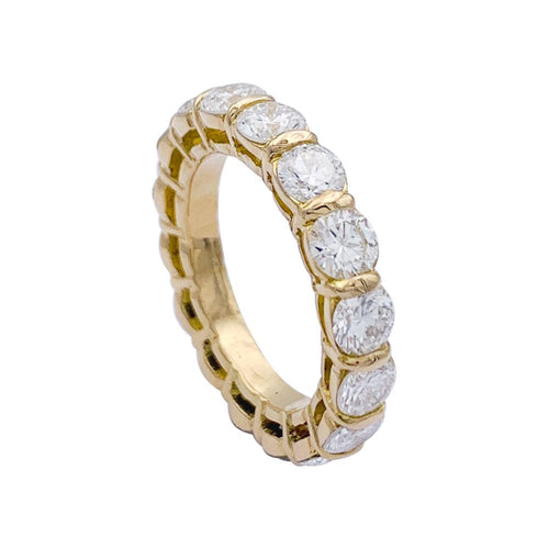 Bague 48 Alliance or jaune, diamants. 58 Facettes 32605