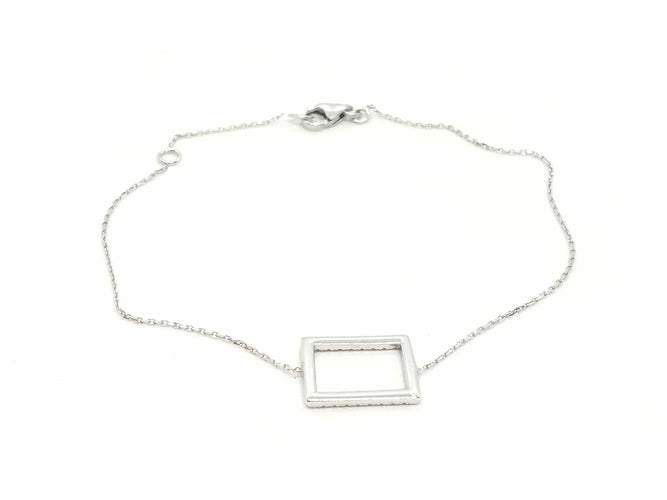 Bracelet Bracelet Graphique Or blanc Diamant 58 Facettes 579216RV