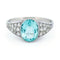 Bague 55.5 Bague platine diamant aigue-marine 58 Facettes 8CC48577AEF742F9803A387625EB06B3