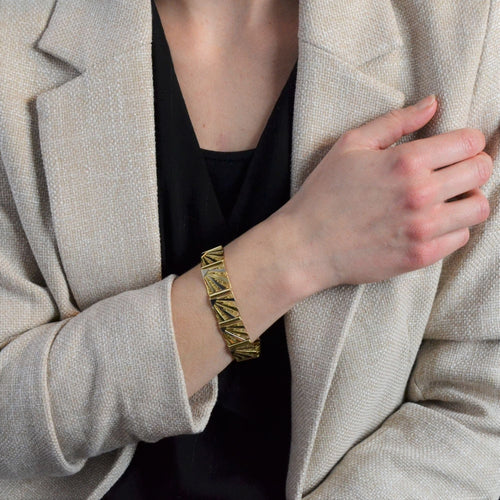 Bracelet Bracelet ancien Art déco 2 ors 58 Facettes 22-560