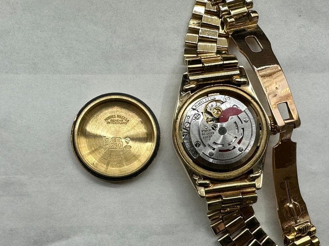 Montre montre ROLEX oyster perpetual lady datejust 26m or jaune 18k diamant 58 Facettes 254467