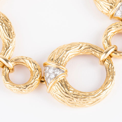 Bracelet Bracelet en or jaune et diamants de la maison Boucheron 58 Facettes 0