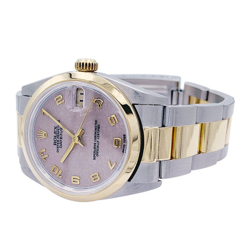 Montre Montre Rolex, "Oyster Perpetual Datejust", or et acier. 58 Facettes 32262