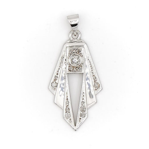 Pendentif Pendentif Art déco Or blanc Diamant 58 Facettes 2024919CN