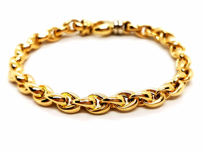 Bracelet Bracelet Maille ovale Or jaune 58 Facettes 1523670CN