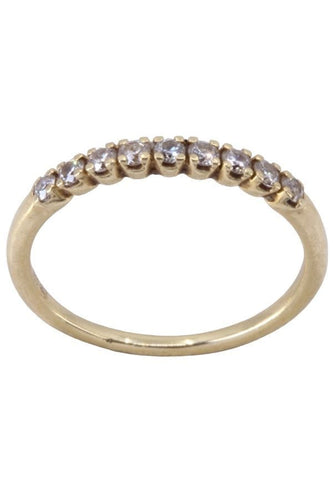 Bague DEMI-ALLIANCE DIAMANTS 58 Facettes 074431