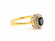 Bague 56 Bague Or jaune Saphir 58 Facettes 06321CD