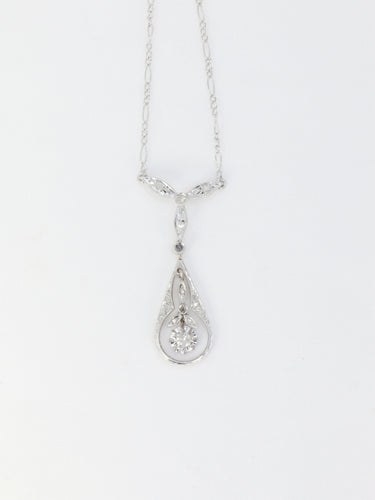 Collier Collier Belle Epoque en or, platine et diamants 58 Facettes 673