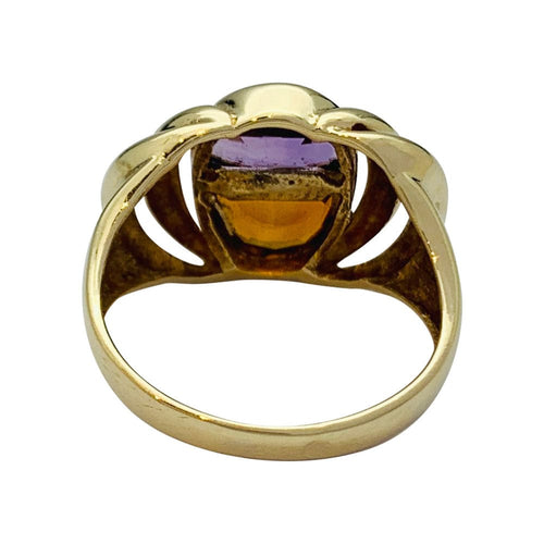Bague 48 Bague vintage or jaune, citrine, améthyste. 58 Facettes 31820