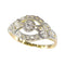 Bague 57 Bague de fiançailles en diamant 58 Facettes 22321-0022