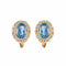 Boucles d'oreilles Or Jaune / Diamants BOUCLES D’OREILLES AIGUE MARINE & DIAMANTS 58 Facettes BO/220043