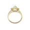 Bague Bague aigue-marine diamants or jaune 58 Facettes