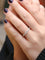Bague Alliance américaine en or blanc et diamants 58 Facettes J69