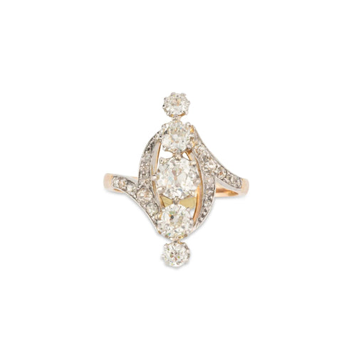 Bague 49 Bague Marquise diamants 58 Facettes 1