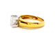 Bague 56 Bague Solitaire Or jaune Diamant 58 Facettes 06314CD
