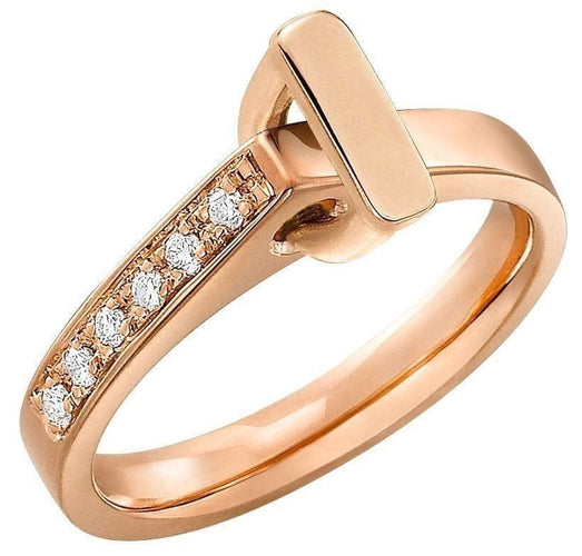 Bague 52 Bague Lilistone Or rose Diamants 58 Facettes 31E00889