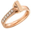 Bague 52 Bague Lilistone Or rose Diamants 58 Facettes 31E00889