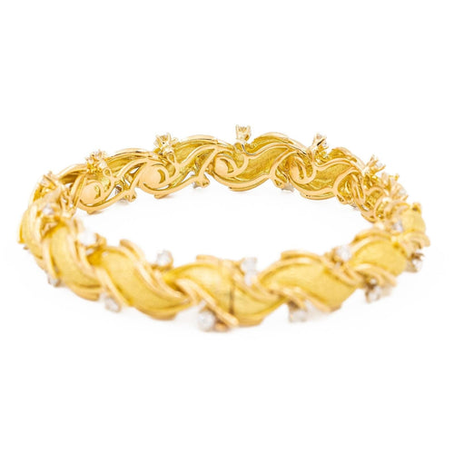 Bracelet Bracelet Semi-Rigide Or jaune Diamant 58 Facettes 2041092CN