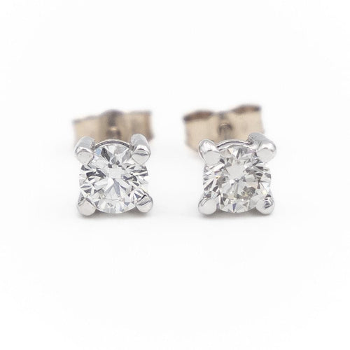 Boucles d'oreilles Boucles d'oreilles Puces Or blanc Diamant 58 Facettes 1931148CN