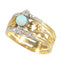 Bague 61 Bague victorienne Diamants Opale 58 Facettes 23124-0058