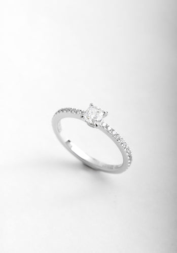 Bague 53 Bague MESSIKA Emotion Or Blanc 750/1000 58 Facettes 64389-60842