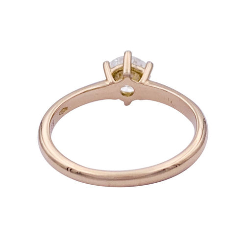 Bague 51 Bague solitaire diamant en or rose. 58 Facettes 33144