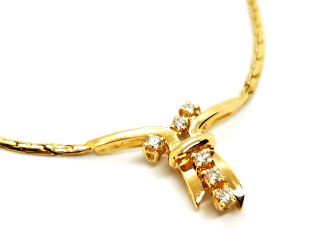 Collier Collier Or jaune Diamant 58 Facettes 1186477CN