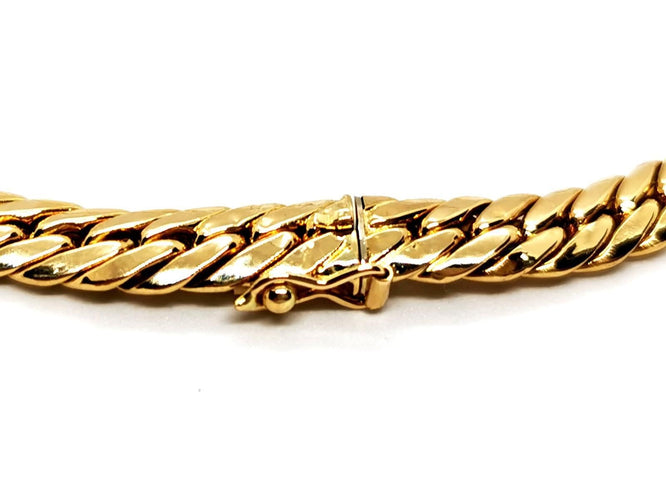 Collier Collier Maille anglaise Or jaune 58 Facettes 1835780CN