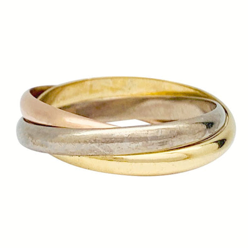 Bague 57 Bague Cartier, "Trinity", trois ors, petit modèle. 58 Facettes 31453