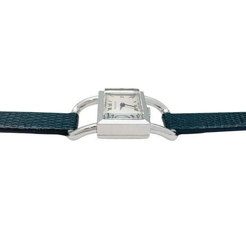 Montre Montre Jaeger Lecoultre,"Etrier", acier sur cuir. 58 Facettes 31600