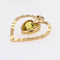 Pendentif Pendentif coeur pierre jaune 58 Facettes 14-332A