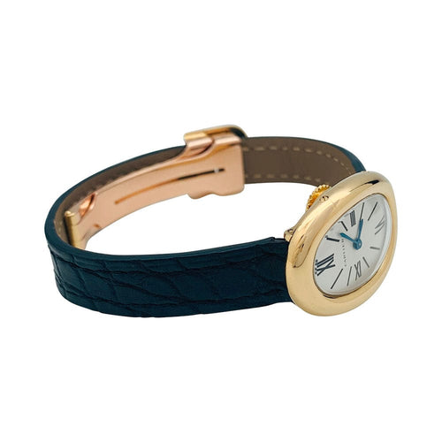 Montre Montre Cartier, "Baignoire" en or jaune, bracelet cuir. 58 Facettes 31362
