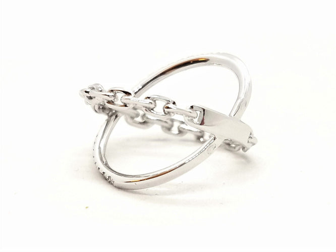 Bague 53 Bague Or blanc Diamant 58 Facettes 578806RV