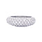Bague 57 Bague pavage en or blanc, diamants. 58 Facettes 33136