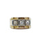 Bague 52.5 Bague tank 2 Ors Diamants 58 Facettes REF2203-3
