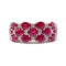 Bague Bague rubis diamants or blanc 58 Facettes