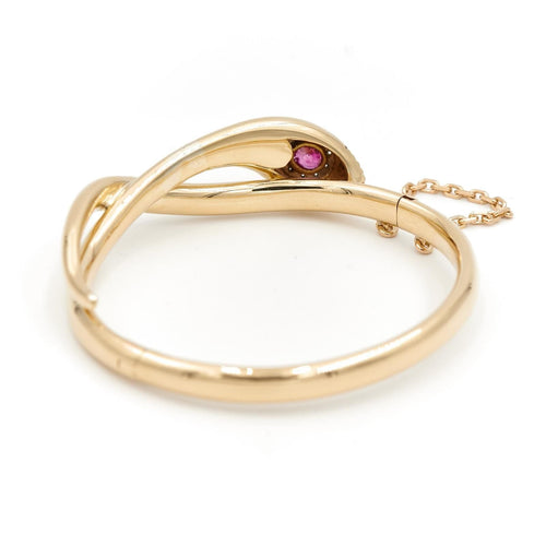 Bracelet Bracelet Serpent Or jaune  Rubis 58 Facettes 1782709CN