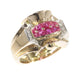 Bague 56 Bague avec rubis et diamants 58 Facettes 20027-0055